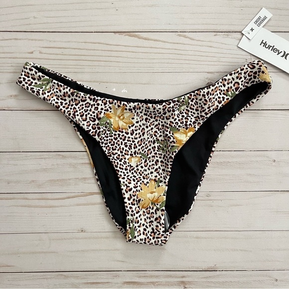 Hurley Jungle Cat Animal Print Bikini Set Size Large Women - Picture 7 of 14